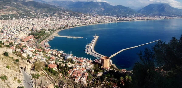 Alanya Jest Kurortem Środkowym Wybrzeżu Morza Śródziemnego Turcji — Zdjęcie stockowe