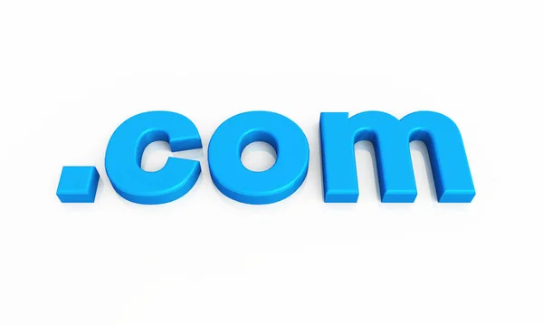 Blue Com Domain Webhosting — Stock Photo, Image