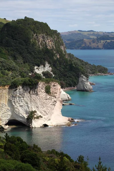 Rochers Sur Péninsule Coromandel — Photo