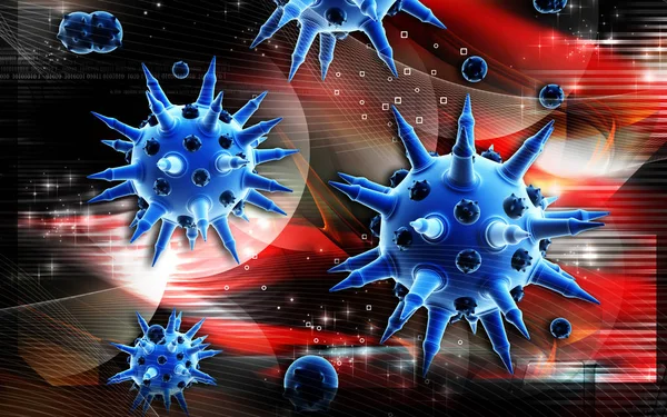 Вирусные Бактерии Графическая Иллюстрация — стоковое фото