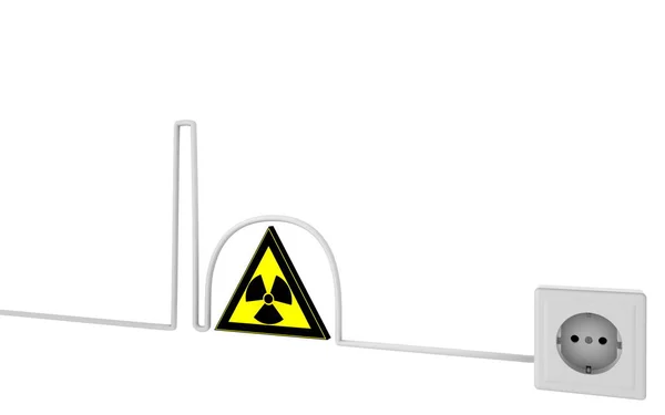 Kernenergiekonzept Atomkraft — Stockfoto