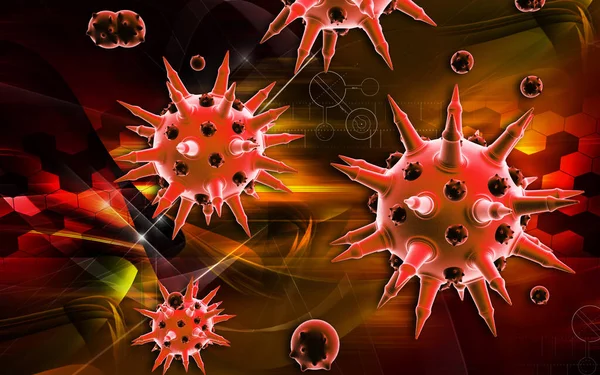 Virus Bakterier Grafik Illustration — Stockfoto