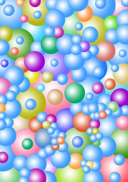 Abstrakt Bakgrund Med Färgglada Bubblor — Stockfoto