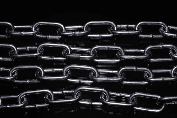 Chain Black Background — Stock Photo, Image