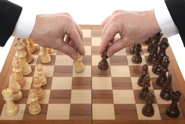Schachbrettspiel Strategie Und Taktik — Stockfoto