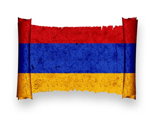 Flaga Armenii Flaga Kraju — Zdjęcie stockowe