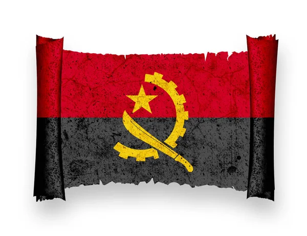 Bandiera Angola Bandiera Nazionale Del Paese — Foto Stock