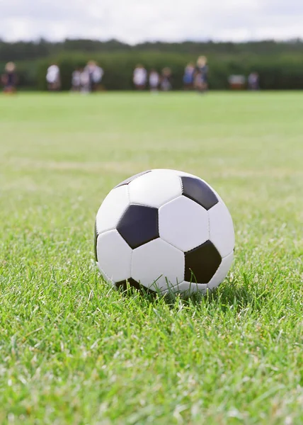 Soccer Ball Field Players Background — Stock Photo, Image