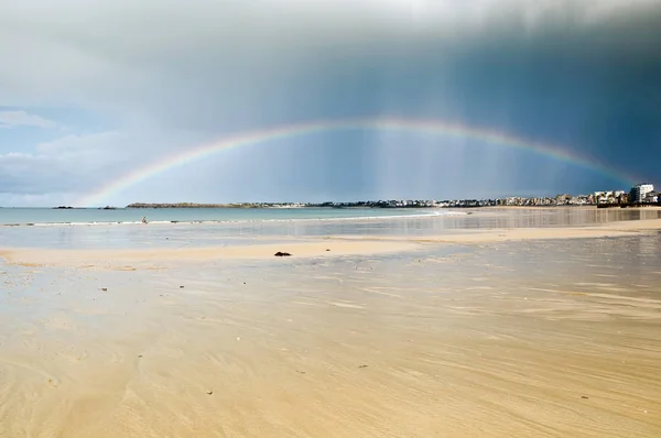 Arco Iris Playa Santa Mala — Foto de Stock
