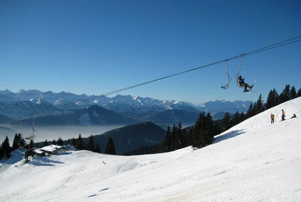 Vista Panoramica Maestosi Paesaggi Alpini — Foto Stock