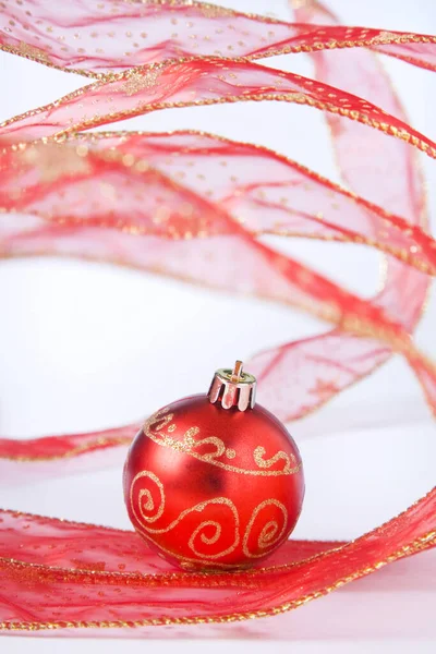 Karácsonyi Bauble Csendélet — Stock Fotó