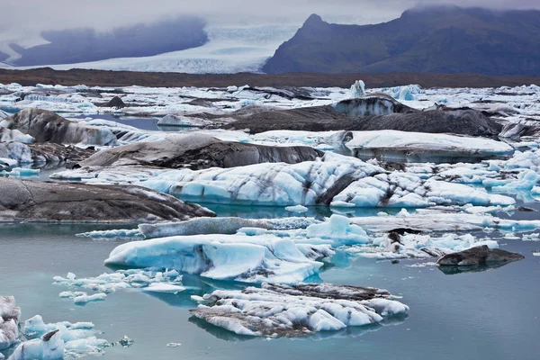 Laguna Glacial Jokulsarlon Vatnajokull Islandia — Foto de Stock