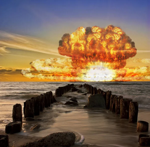 Nuclear Bomb Test Ocean — Stock Photo, Image