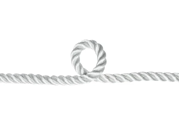 Rope Knot Isolated White Background — Stock Photo, Image