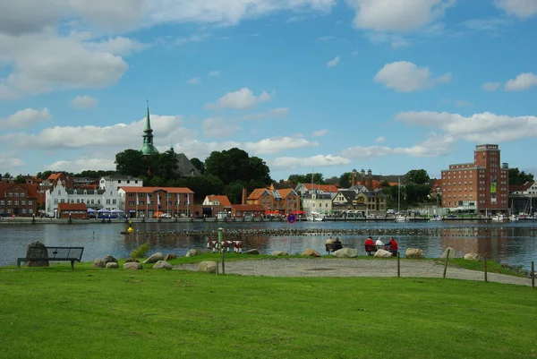 Blick Auf Kappeln Der Schlei — Stockfoto