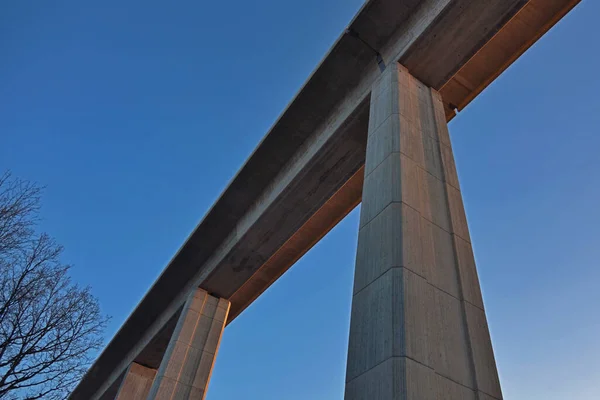 Vista Panoramica Dell Architettura Della Struttura Del Ponte — Foto Stock