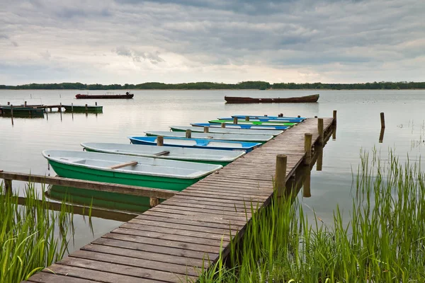Лодки Озере — стоковое фото