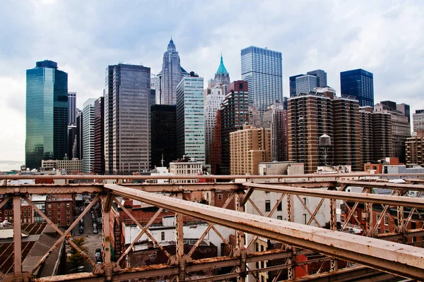 Auf Der Brooklyn Bridge — Fotografia de Stock