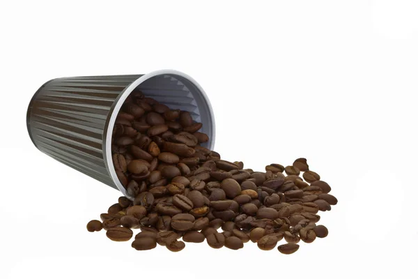 Coffee Beans White Cup — Stock Photo, Image