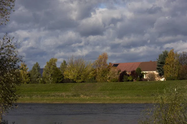 Vista Sul Fiume Estate — Foto Stock