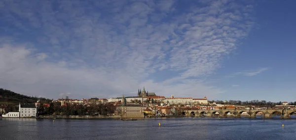 Castillo Panorámico Praga Concepto Viaje — Foto de Stock