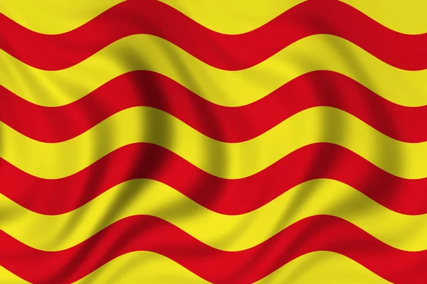 Bandeira Catalunha Bandeira Nacional País — Fotografia de Stock