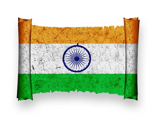 Indiens Flagga Nationell Flagga — Stockfoto