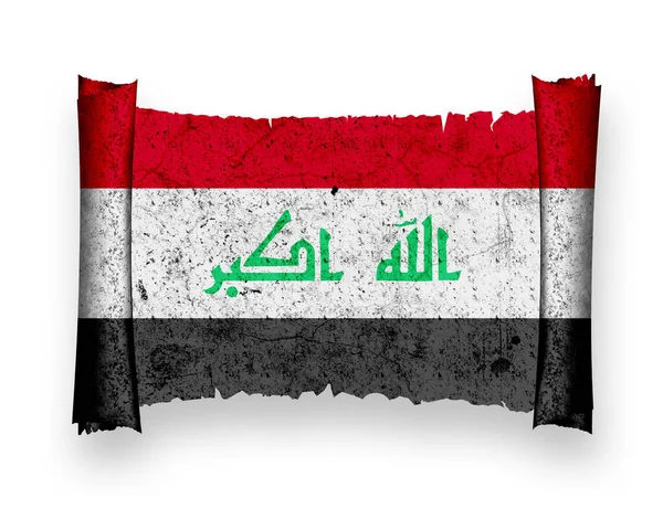 Flagge Des Irak Nationalflagge Des Landes — Stockfoto