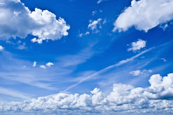 Blauer Himmel Natürlicher Hintergrund — Stockfoto