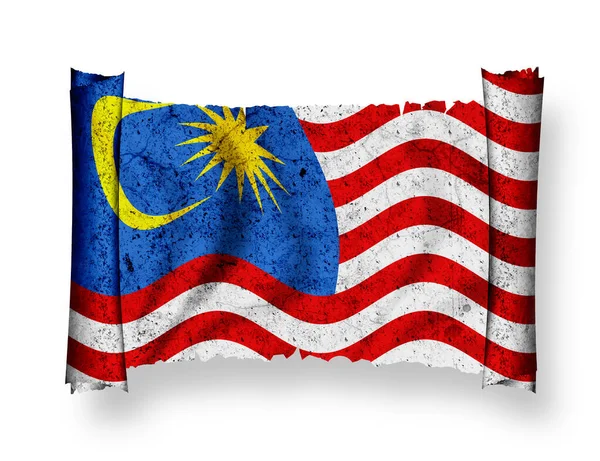 Bandera Malaysia Bandera Nacional Del País — Foto de Stock