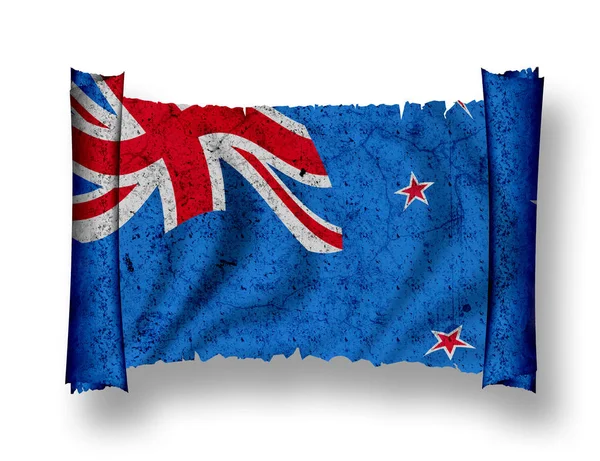 Flag New Zealand Drapeau National Pays — Photo