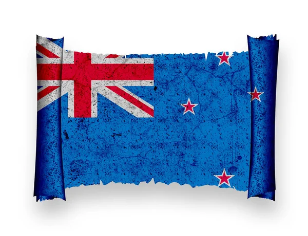 Flag New Zealand Drapeau National Pays — Photo