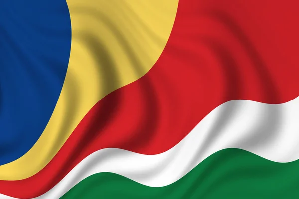 Seychellernas Flagga Nationell Flagga — Stockfoto