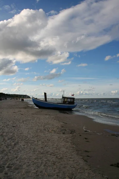 Barco Varado Playa — Foto de Stock