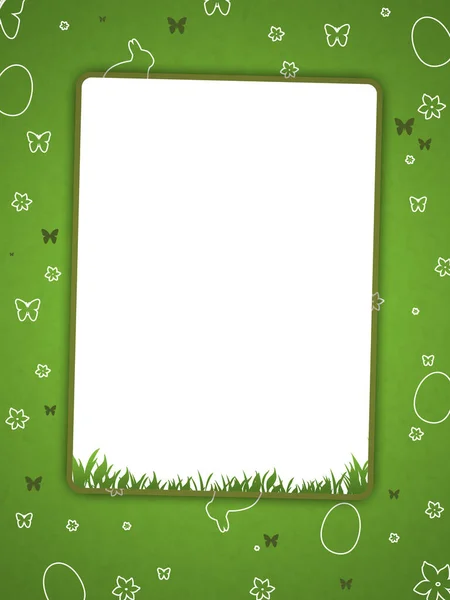 Páscoa Cartão Verde — Fotografia de Stock