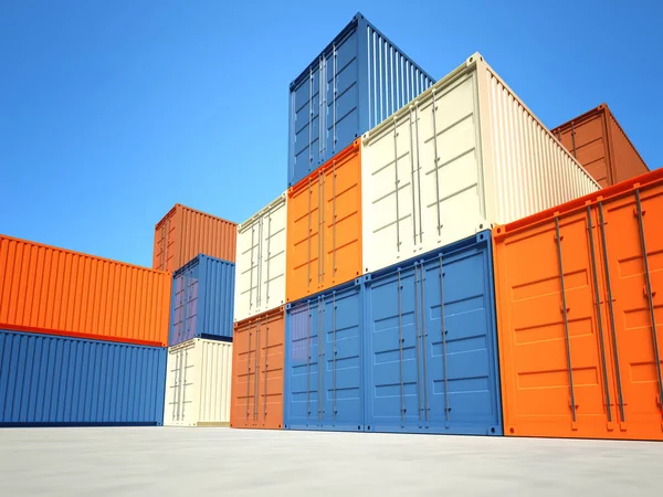 Industriële Container Fijne Achtergrond — Stockfoto