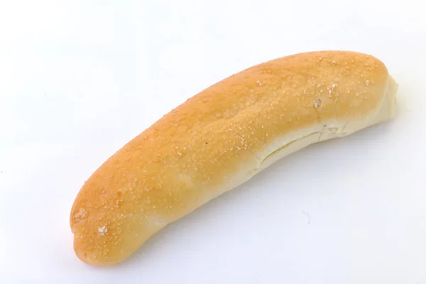 Alimento Pão Fresco Produto Saudável Isolado Branco — Fotografia de Stock