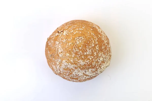 Свежий Хлеб Здоровый Продукт Изолирован Белом — стоковое фото