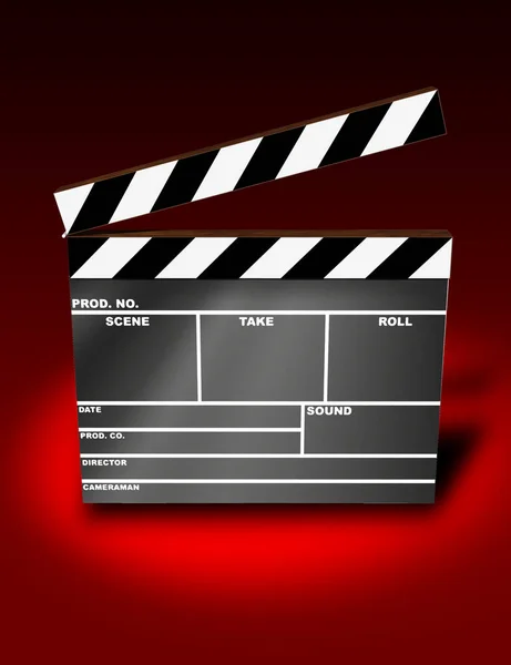 Film Clapper Board Vektor Illustration — Stockfoto