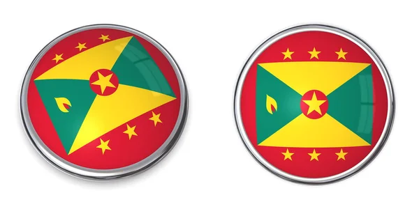 Banner Stile Bottone Grenada — Foto Stock