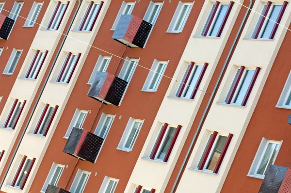 Fachada Edificio Apartamentos Kiel Alemania — Foto de Stock