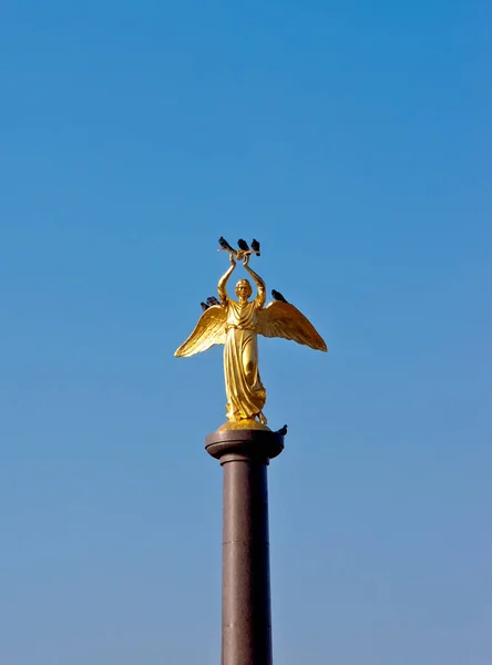 Anjo Paz Representa Fusão Diferentes Esferas Nossas Vidas Através Lei — Fotografia de Stock