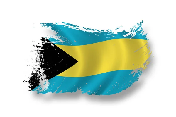 Bandeira Bahamas Patriotismo Bandeira País — Fotografia de Stock