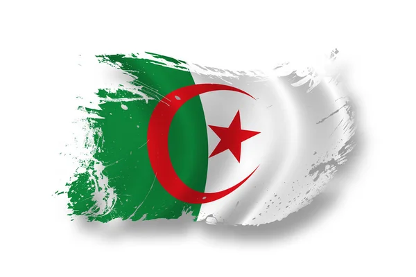 Algeri Patriotism Och Landsflagga — Stockfoto