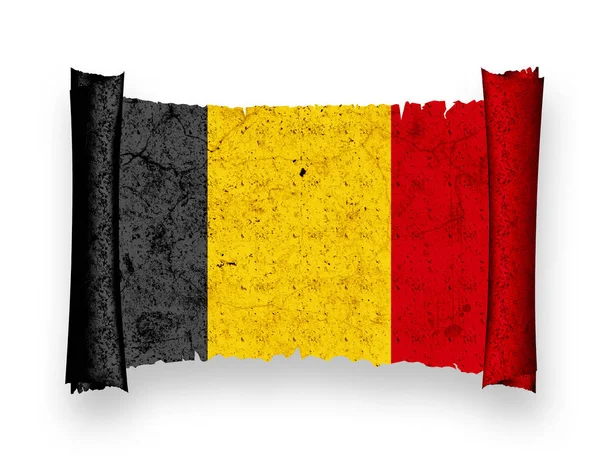 Belgische Flagge Patriotismus Und Landesflagge — Stockfoto