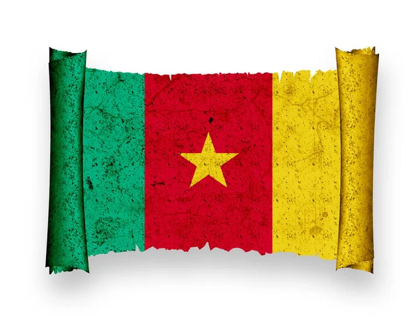 Kamerun Bayrağı Vatanseverlik Ülke Bayrağı — Stok fotoğraf