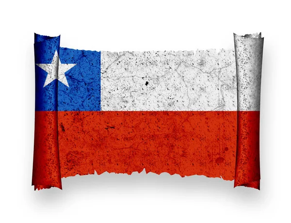 Flaga Chile Patriotyzm Flaga Kraju — Zdjęcie stockowe