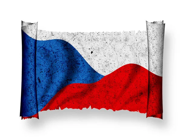 Vlag Van Tsjecho Slowakije Patriottisme Vlag Van Het Land — Stockfoto
