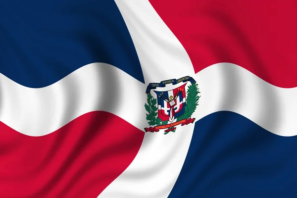 Bandiera Repubblica Dominica Patriottismo Bandiera Nazionale — Foto Stock