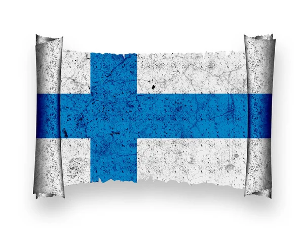 フィンランド愛国心国の旗 — ストック写真
